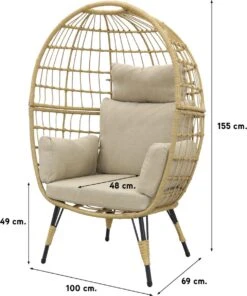 Lola Egg Relaxstoel - Natural Sand - Mand Stoel -Tuinmeubilair Verkoopwinkel 1002x1200 2