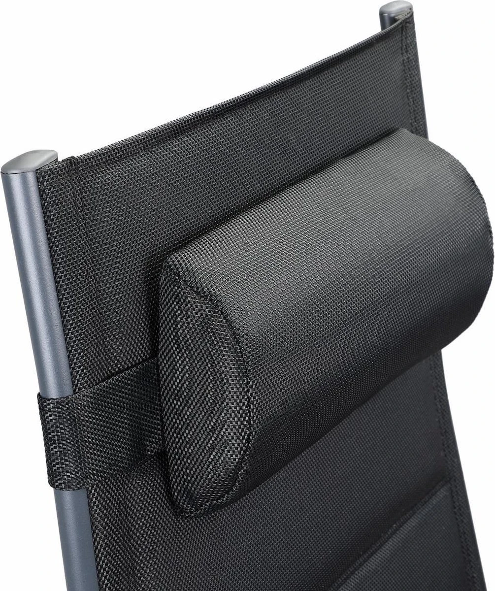 Casaria Tuinstoel Aluminium - 2 Stuks Inklapbaar - Antraciet 11 Casaria Tuinstoel Aluminium - 2 Stuks Inklapbaar - Antraciet - Afbeelding 11