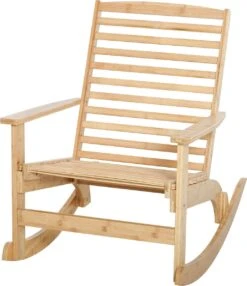 Outsunny Tuin Schommelstoel, Relaxstoel, Tuinstoel, Bamboe Multiplex Naturel 84A-171 -Tuinmeubilair Verkoopwinkel 1037x1200