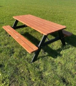 Goedkopepicknicktafels.nl | Zwart Bruine XL Picknicktafel Bruno | Tuintafel 6 Persoons | Bruin Zwart Gespoten Gedroogd Grenen Hout! -Tuinmeubilair Verkoopwinkel 1071x1200 1