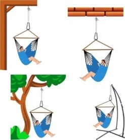 Metalen Ophangset Tot 160kg - Massieve Bevestiging Set Voor Hangstoel Hangmat - Plafond Wand Montage -Tuinmeubilair Verkoopwinkel 1071x1200