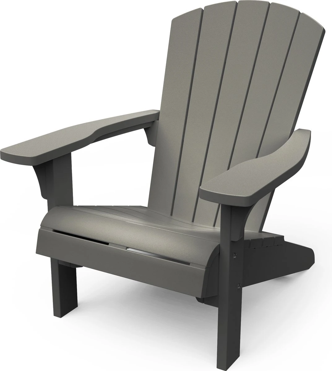 Keter Troy Adirondack Tuinstoel - Set Van 2 - 81x80x96,5cm - Lichtgrijs 6 Keter Troy Adirondack Tuinstoel - Set Van 2 - 81x80x96,5cm - Lichtgrijs - Afbeelding 6