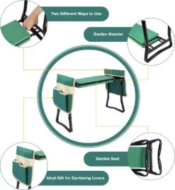 Uten - Kniebankje Tuin - Knie Steun - Tuinkruk Inklapbaar - Kniesteun Tuinieren - Kniekussen - Tot 150 Kg - Groen 15 Uten - Kniebankje Tuin - Knie Steun - Tuinkruk Inklapbaar - Kniesteun Tuinieren - Kniekussen - Tot 150 Kg - Groen -Tuinmeubilair Verkoopwinkel 1104x1200