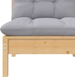 VidaXL 3-delige Loungeset Met Grijze Kussens Massief Grenenhout -Tuinmeubilair Verkoopwinkel 1159x1200 4