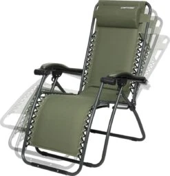 Capture Outdoor, Opklapbare Luxe Ligstoel "Relax RZ-1", Verstelbare Rugleuning, Luxe Armleuningen, Opgespannen Gevoerd Doek, Afneembaar Kussen, … -Tuinmeubilair Verkoopwinkel 1160x1200