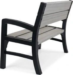 Keter Montero Tuinbank – 2-personen - 120x61x91cm - Grafiet -Tuinmeubilair Verkoopwinkel 1161x1200