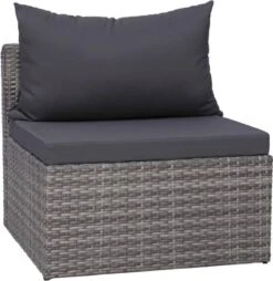 VidaXL 3-delige Loungeset Met Kussens Poly Rattan Grijs -Tuinmeubilair Verkoopwinkel 1165x1200 1