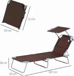 Outsunny Ligstoel Ligbank Voor Buiten Ligstoel Voor Op Het Strand Inklapbaar Met Zonnedak 3 Kleuren 84B-001 14 Outsunny Ligstoel Ligbank Voor Buiten Ligstoel Voor Op Het Strand Inklapbaar Met Zonnedak 3 Kleuren 84B-001 -Tuinmeubilair Verkoopwinkel 1166x1200 1