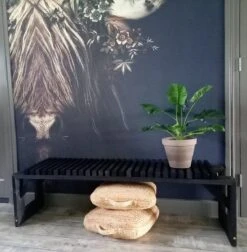 Tuinbank Design 2023 - 150CM - Grenen Hout - Zwart -Tuinmeubilair Verkoopwinkel 1178x1200 2