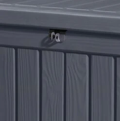 Keter Rockwood Opbergbox - 570L - 155x72,4x64,4cm - Grafiet -Tuinmeubilair Verkoopwinkel 1185x1200 8