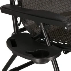 Springos Tuinstoel | Ligstoel | Opvouwbaar | Verstelbaar | Ergonomische Hoofdsteun | Bruin / Zwart -Tuinmeubilair Verkoopwinkel 1198x1200