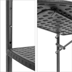 Relaxdays Balkontafel Inklapbaar, Balkon Tafel Rotan, Hangtafel Reling - Zwart -Tuinmeubilair Verkoopwinkel 1198x1200 7