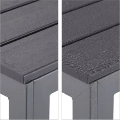 Relaxdays Tuintafel Vierkant - Grijze Buitentafel - Eettafel Tuin - Moderne Balkontafel -Tuinmeubilair Verkoopwinkel 1198x1200 9