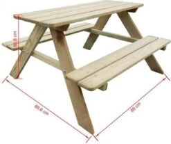 MaxxGarden Kinder Picknicktafel - 90x79x50cm - Hout 16 MaxxGarden Kinder Picknicktafel - 90x79x50cm - Hout -Tuinmeubilair Verkoopwinkel 1200x1004 1