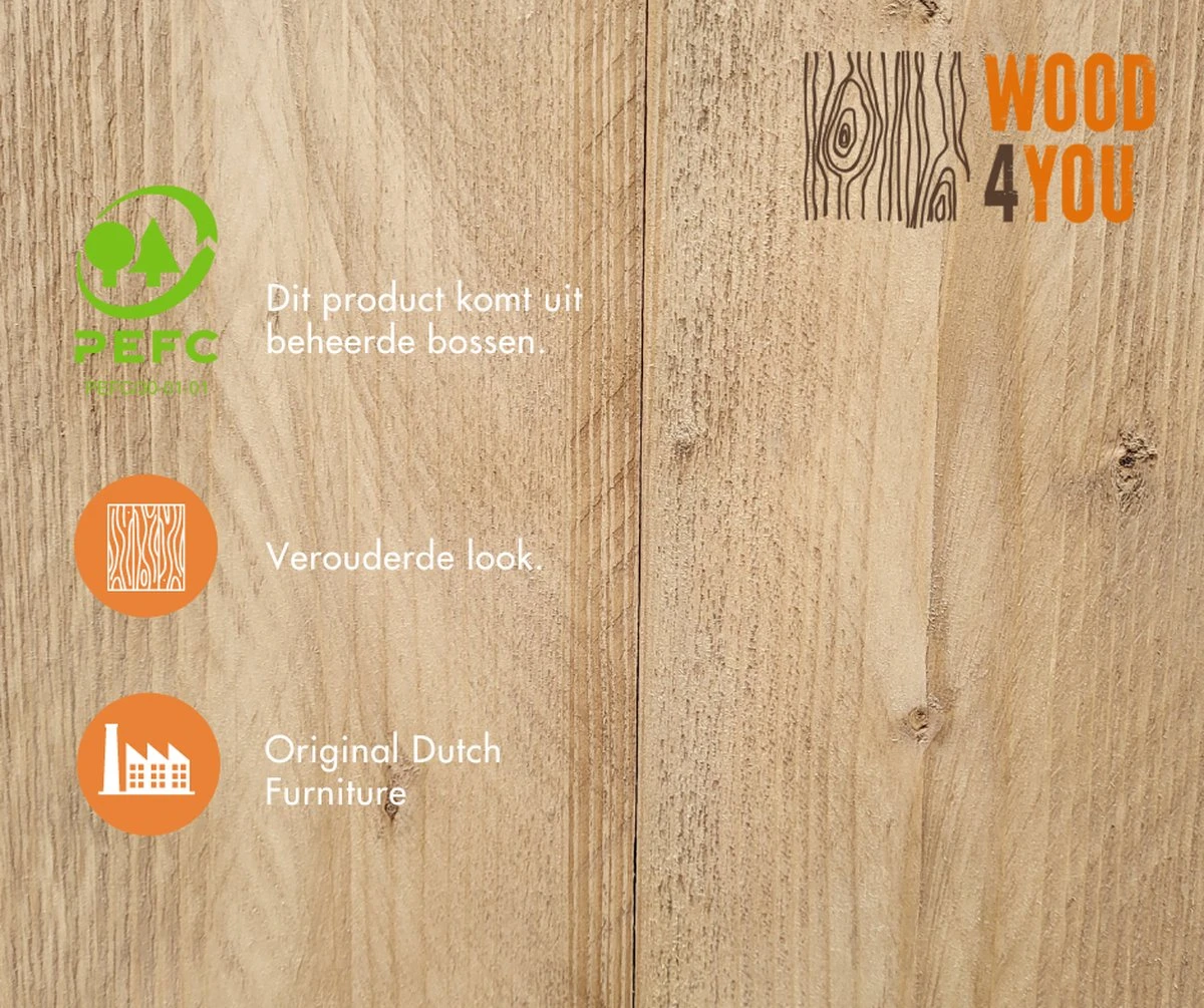 Wood4you - Tuinbank - Ameland - 'Doe Het Zelf' Bouwpakket Steigerhout 152Lx72Hx57D Cm - Incl Kussen 4 Wood4you - Tuinbank - Ameland - 'Doe Het Zelf' Bouwpakket Steigerhout 152Lx72Hx57D Cm - Incl Kussen - Afbeelding 4