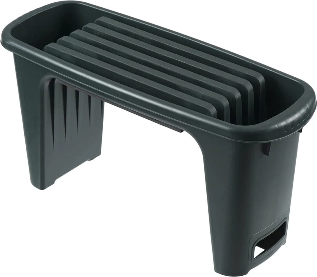 Nature - Tuinkruk 2-in-1 - Tuinzit/-knielkruk - Tuin Werkbank - Grijs - H34 X 66 X 25cm 1 Nature - Tuinkruk 2-in-1 - Tuinzit/-knielkruk - Tuin Werkbank - Grijs - H34 X 66 X 25cm