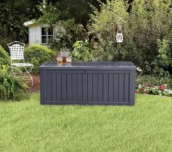 Keter Rockwood Opbergbox - 570L - 155x72,4x64,4cm - Grafiet -Tuinmeubilair Verkoopwinkel 1200x1061 2