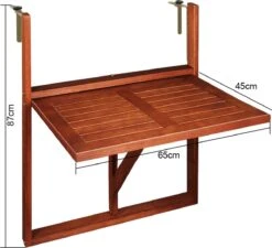 Merkloos Casaria Balkontafel - FSC®-Gecertificeerd Acaciahout – Hangend – Bruin 18 Merkloos Casaria Balkontafel - FSC®-Gecertificeerd Acaciahout – Hangend – Bruin -Tuinmeubilair Verkoopwinkel 1200x1091
