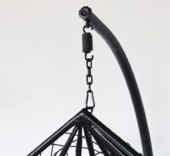 Egg Hangstoel Roundabout Zwart -Tuinmeubilair Verkoopwinkel 1200x1098