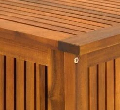 Casaria Opbergbox Acacia Hout – Weerbestendig 115cm - Bruin -Tuinmeubilair Verkoopwinkel 1200x1102 1