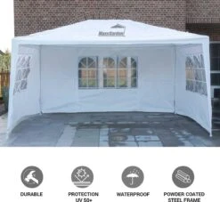 MaxxGarden Partytent - Paviljoen - 3x4m - Incl. Zijwanden - Waterdicht - Wit 11 MaxxGarden Partytent - Paviljoen - 3x4m - Incl. Zijwanden - Waterdicht - Wit -Tuinmeubilair Verkoopwinkel 1200x1105 3