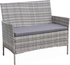 Alice's Garden Loungeset Moltès - 4 Plaatsen - Wicker - Kleine Set - Tinten Grijs/grijs -Tuinmeubilair Verkoopwinkel 1200x1108 1