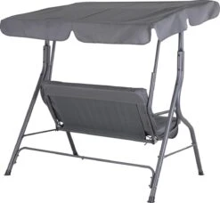 Merkloos Casaria Hollywood Schommel - Antraciet - Incl. Zonnekap -Tuinmeubilair Verkoopwinkel 1200x1109