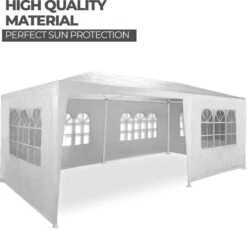 MaxxGarden Partytent - Paviljoen - 300 X 600 X 250 Cm - Met Zijwanden - Waterdicht Pro - 32mm Buizen – Wit 13 MaxxGarden Partytent - Paviljoen - 300 X 600 X 250 Cm - Met Zijwanden - Waterdicht Pro - 32mm Buizen – Wit -Tuinmeubilair Verkoopwinkel 1200x1119 3