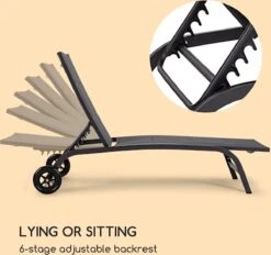 Blumfeldt Limala Tuinstoel - Ligstoel - Relaxstoel - Rugleuning In 6 Standen Verstelbaar - 2 Vielen - Draagkracht: Max. 150 Kg -Tuinmeubilair Verkoopwinkel 1200x1129