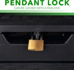 Opbergbox 310L UV-Bestendig Weerbestendig Wielen Tuinbox Rotan-look Antraciet -Tuinmeubilair Verkoopwinkel 1200x1131 6