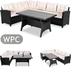 Casaria Polyrattan Tuinset - 15 Delig Voor 6 Personen – Crème Zwart 12 Casaria Polyrattan Tuinset - 15 Delig Voor 6 Personen – Crème Zwart -Tuinmeubilair Verkoopwinkel 1200x1131 7