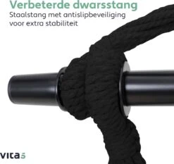 Vita5 XXL Hangstoel | Binnen&Buiten Hangnest | Incl. 2 Kussens En Boekenvak | Volwassenen&Kinderen | Hangmatstoel Tot 225kg | Beige -Tuinmeubilair Verkoopwinkel 1200x1134