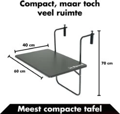 Balkontafel Inklapbaar – Zwart – 60 X 60 X 70 Cm – Hout Balkontafeltje Hangend Balkonbar Balkontafels Opklapbaar Hangtafel Balcony Table – Ophangbaar Voor Aan Het Balkon – Vouwtafel Wandtafel Inklapbare Tafel – Bijzettafel – Buiten Tafeltje Klaptafel -Tuinmeubilair Verkoopwinkel 1200x1136 1