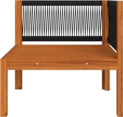 Decoways - 5-delige Loungeset Met Kussens Massief Acaciahout Crèmekleurig -Tuinmeubilair Verkoopwinkel 1200x1140