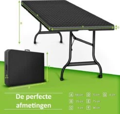 Sens Design Tuintafel Kunststof - Campingtafel Inklapbaar - Rotan-Look 11 Sens Design Tuintafel Kunststof - Campingtafel Inklapbaar - Rotan-Look -Tuinmeubilair Verkoopwinkel 1200x1142