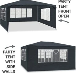 MaxxGarden Partytent - Paviljoen - 3x4m - Incl. Zijwanden - Waterdicht - Antraciet 12 MaxxGarden Partytent - Paviljoen - 3x4m - Incl. Zijwanden - Waterdicht - Antraciet -Tuinmeubilair Verkoopwinkel 1200x1142 3