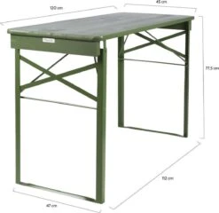 MaximaVida Inklapbare Biertafel Berlijn 120 X 50 Cm Olijfgroen - FSC Hout -Tuinmeubilair Verkoopwinkel 1200x1166 2