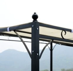 Outsunny Pergola Partytent Paviljoen Overkapping Tent Metaal Crème 297x297 Cm 84C-038 14 Outsunny Pergola Partytent Paviljoen Overkapping Tent Metaal Crème 297x297 Cm 84C-038 -Tuinmeubilair Verkoopwinkel 1200x1175 2