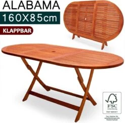 Merkloos Tuintafel Acaciahout - 160x85x75cm - FSC-gecertificeerd -Tuinmeubilair Verkoopwinkel 1200x1180 2