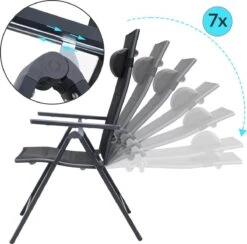 Casaria Tuinstoel Aluminium - 2 Stuks Inklapbaar - Antraciet 24 Casaria Tuinstoel Aluminium - 2 Stuks Inklapbaar - Antraciet -Tuinmeubilair Verkoopwinkel 1200x1183 1