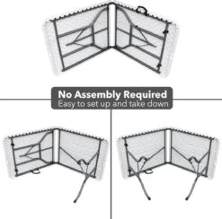 MaxxGarden Vouwtafel - Opvouwbare Kampeer Tafel - Tuin - Camping - Binnen - Weersbestendig - 180 X 74 X 74cm- Wit 15 MaxxGarden Vouwtafel - Opvouwbare Kampeer Tafel - Tuin - Camping - Binnen - Weersbestendig - 180 X 74 X 74cm- Wit -Tuinmeubilair Verkoopwinkel 1200x1183 2