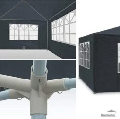 MaxxGarden Partytent - Paviljoen - 3x4m - Incl. Zijwanden - Waterdicht - Antraciet 10 MaxxGarden Partytent - Paviljoen - 3x4m - Incl. Zijwanden - Waterdicht - Antraciet -Tuinmeubilair Verkoopwinkel 1200x1184 3