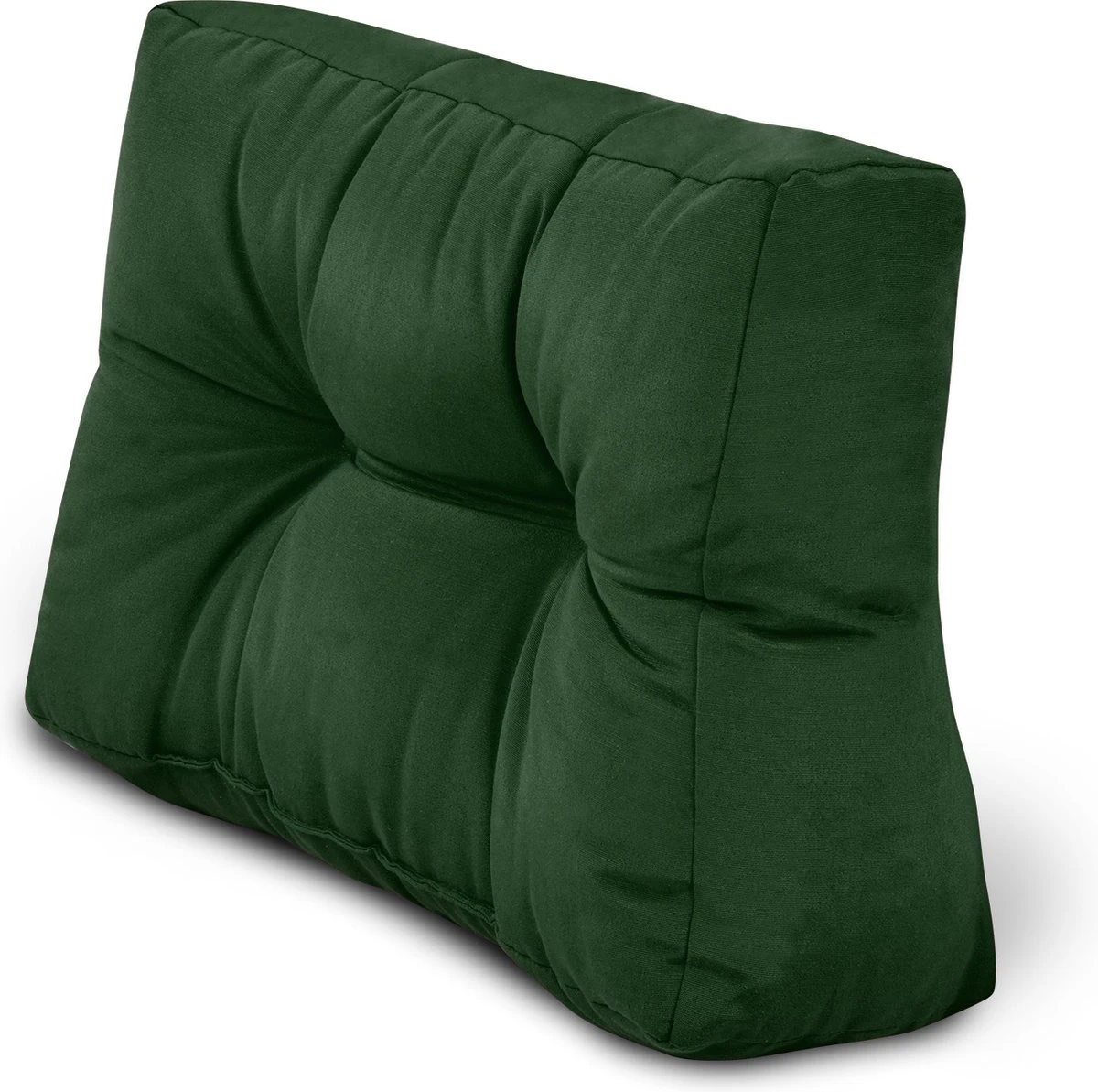 Beautissu Style – Palletkussen Set – 1x Zitkussen 120x80 Cm & 1x Rugkussen 120x40 Cm – Donker Groen 2 Beautissu Style – Palletkussen Set – 1x Zitkussen 120x80 Cm & 1x Rugkussen 120x40 Cm – Donker Groen - Afbeelding 2