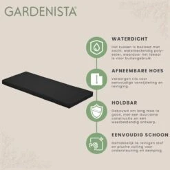 Gardenista Tuinbankkussen - Patio Meubilair Buiten 3-zitter BankKussen Voor Tuin -tuinkussen Voor Tuin Bank - Zachte En Lichtgewicht Waterbestendig Materiaal - 140cm X 47cm -Tuinmeubilair Verkoopwinkel 1200x1198 18