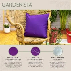 Gardenista Sierkussens - Hollow Fibre Gevuld 45cm Binnenkussen - Tuinkussens Voor Binnen En Buiten - Kussentjes Woonkamer -Tuinmeubilair Verkoopwinkel 1200x1198 6