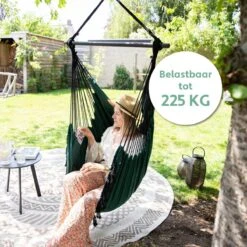Vita5 XXL Hangstoel | Binnen&Buiten Hangnest | Incl. 2 Kussens En Boekenvak | Volwassenen&Kinderen | Hangmatstoel Tot 225kg | Donkergroen -Tuinmeubilair Verkoopwinkel 1200x1200 102