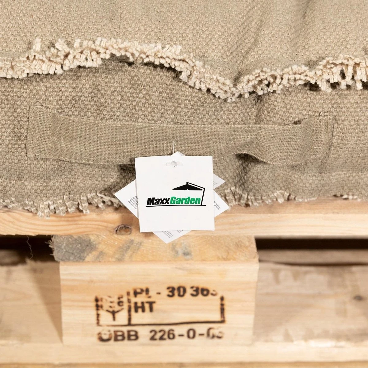 MaxxGarden Palletkussen - Rugkussen Loungeset Bank - Palletsofa - 120x40cm - Taupe 4 MaxxGarden Palletkussen - Rugkussen Loungeset Bank - Palletsofa - 120x40cm - Taupe - Afbeelding 4