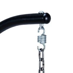 Merkloos Hangstoel Norway - Zwart Wicker & Touw Luxe Egg Hangstoel Met Dikke Antraciete Kussens Met Frame - Inklapbare Basket -Tuinmeubilair Verkoopwinkel 1200x1200 111