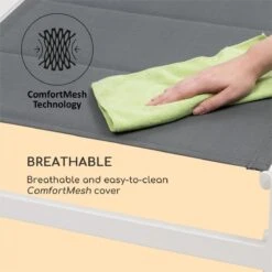 Blumfeldt Renazzo Lounge Ligstoel - Ligbed Voor De Tuin - Aluminium Tuinstoel - 6 Standen - Waterafstotend - Bekleding Van 70 % Pvc En 30 % Polyetheen - Grijs -Tuinmeubilair Verkoopwinkel 1200x1200 155