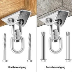 Luxe Ophangsysteem - 180° Schommelen, 360° Roteerbaar - Plafondhaak - Ophanghaak - Hangstoel Buiten - Hangstoel Binnen – Schommelstoel - Schommel - Bokszakken - RVS - Nederlandse Handleiding - 15 Luxe Ophangsysteem - 180° Schommelen, 360° Roteerbaar - Plafondhaak - Ophanghaak - Hangstoel Buiten - Hangstoel Binnen – Schommelstoel - Schommel - Bokszakken - RVS - Nederlandse Handleiding - -Tuinmeubilair Verkoopwinkel 1200x1200 17
